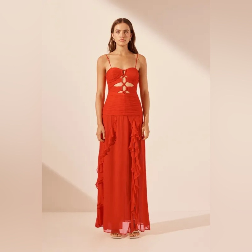 Shona Joy Vibrant Red Dress